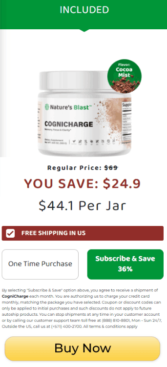 CogniCharge 1 Bottle